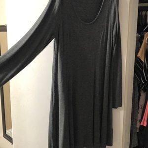 Grey long sleeve dress